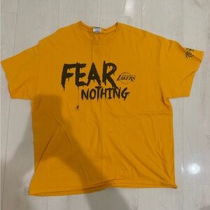 Yellow Lakers Fear Nothing Halloween Day Game Night T-Shirt